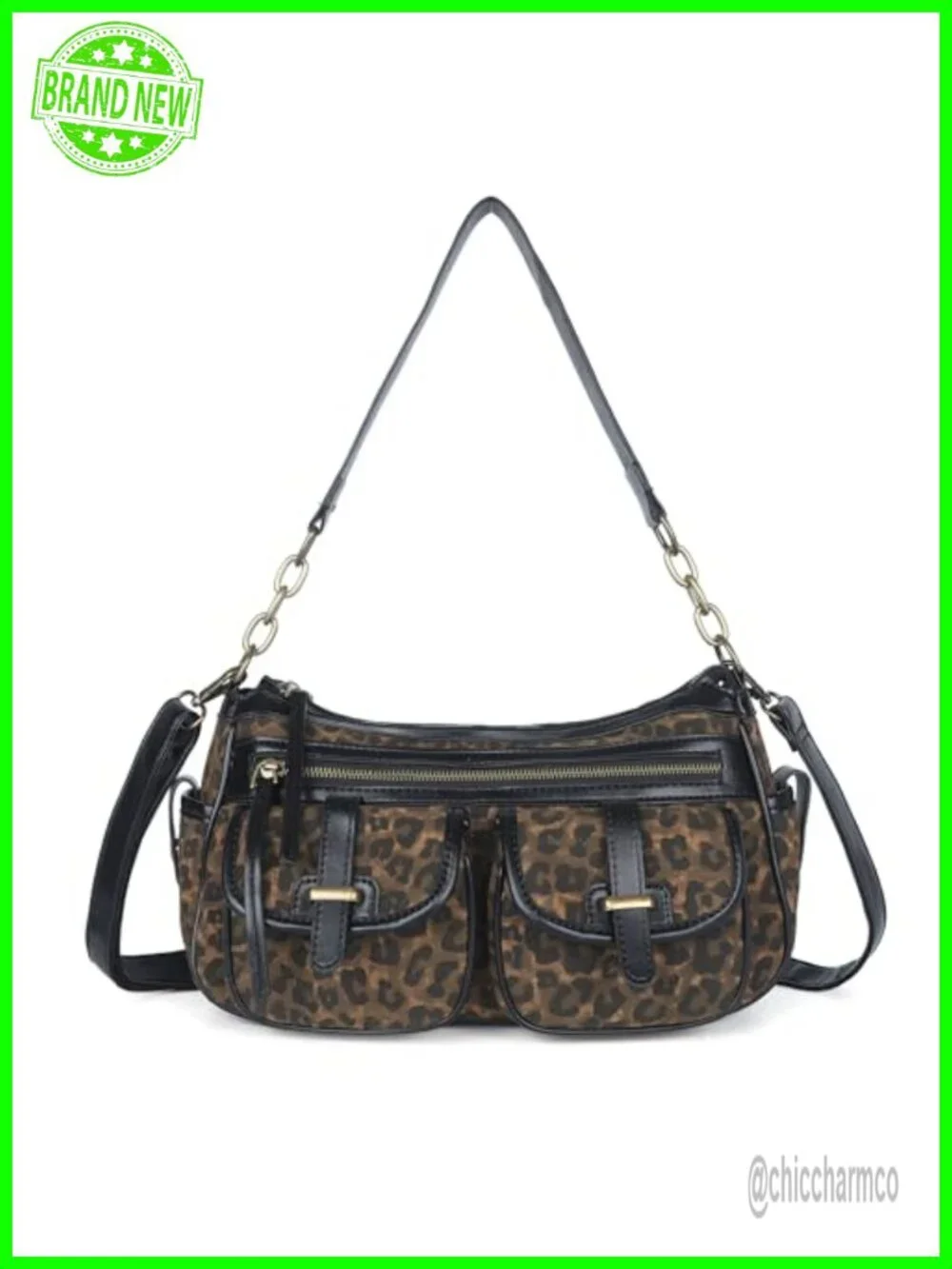 Hobo Crossbody Bag with Multi Pockets Soft Vegan Leather Adjustable Strap